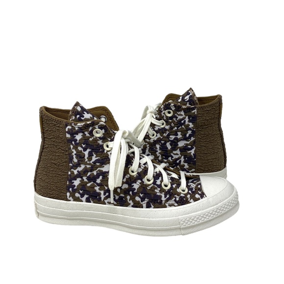 Converse Chuck 70 All Star Jacquard Camo High Top Women's Brown Canvas A01704C - Picture 6 of 10